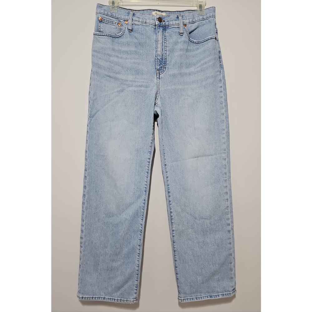 Madewell Slim Wide Leg Full Length Denim Womens 32 Light Wash Jeans